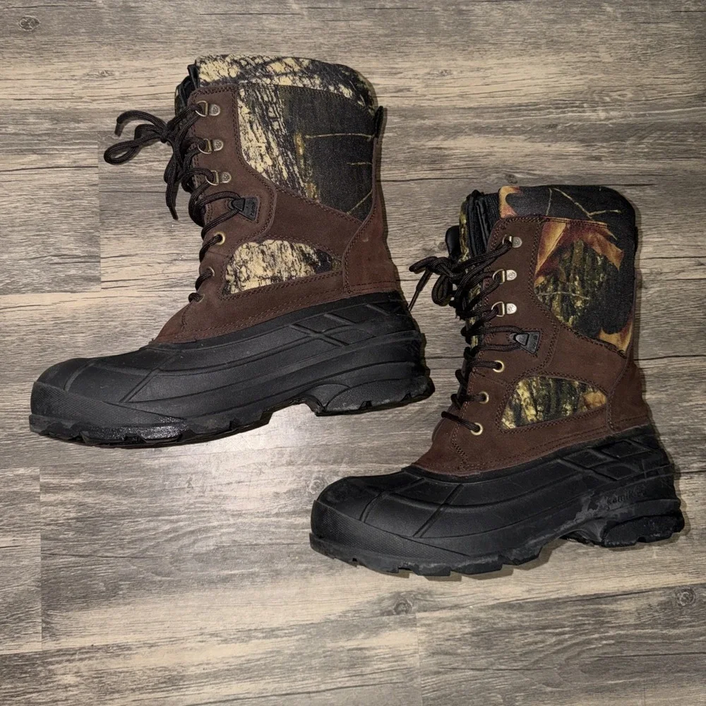 Kamik NationCam2 Mossy Oak Waterproof Thinsulate Winter Men's Hunting Boots 11